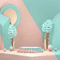 بک دراپ عکاسی محصول سبز صورتی | گرافیک با طعم تربچه