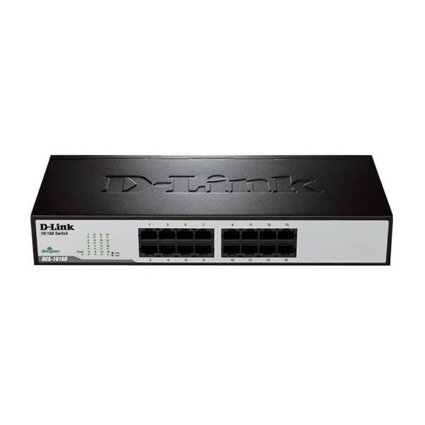 سوییچ 16 پورت غیر مدیریتی و دسکتاپ دی-لینک مدل DES-1016D