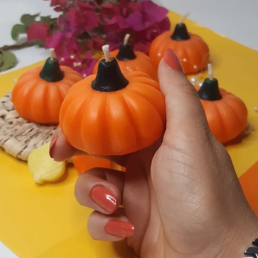 شمع کدو یلدا 6 سانت قیمت عمده 15 عددی 