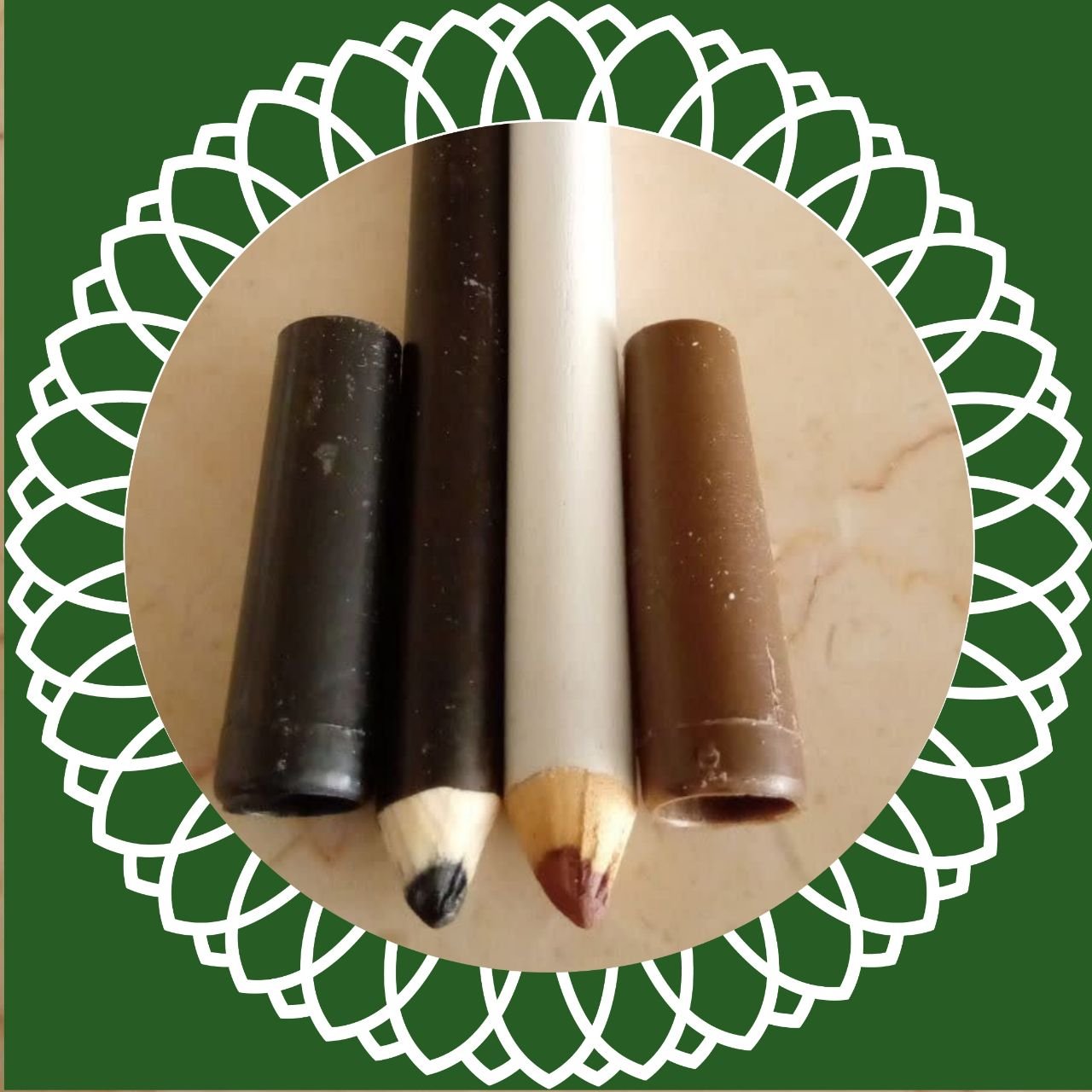 بسته 3 عددی مداد سرمه چشم مشکی کاملا طبیعی خانه سبز