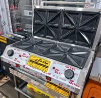 اسنک ساز ساندویج ساز 16 خانه تفلن سنگین بدنه استیل