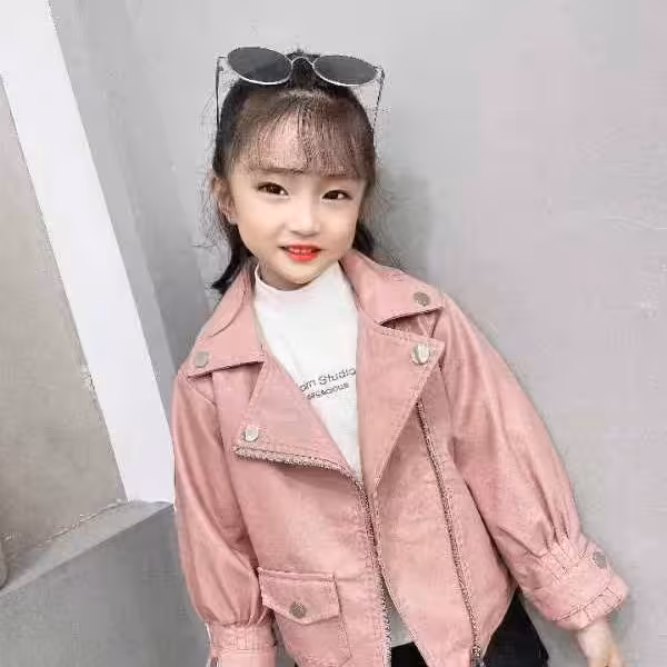 کاپشن چرم توخز دخترانه یک تا 6سال