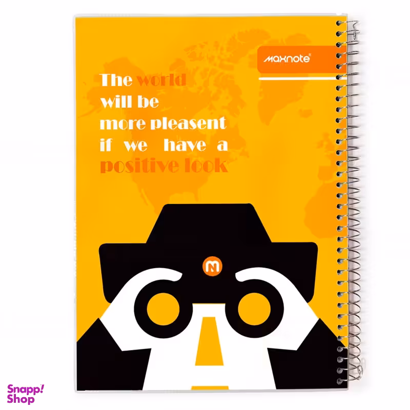 دفتر 60 برگ سیمی مکث نوت طرح Positive Look کد 9612