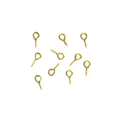 پیچ حلقه قلاب دار طلایی 10 عددی