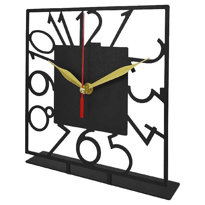 ساعت رومیزی دلامور مدل مربع 1