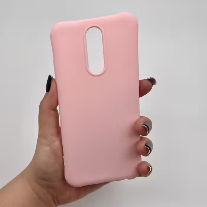 قاب گوشی Redmi 8A شیائومی ژله ای طرح ساده رنگ صورتی کد 53728