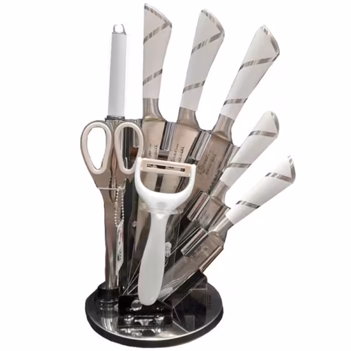 سرویس چاقو 9 پارچه فوما مدل FU-533-سفید