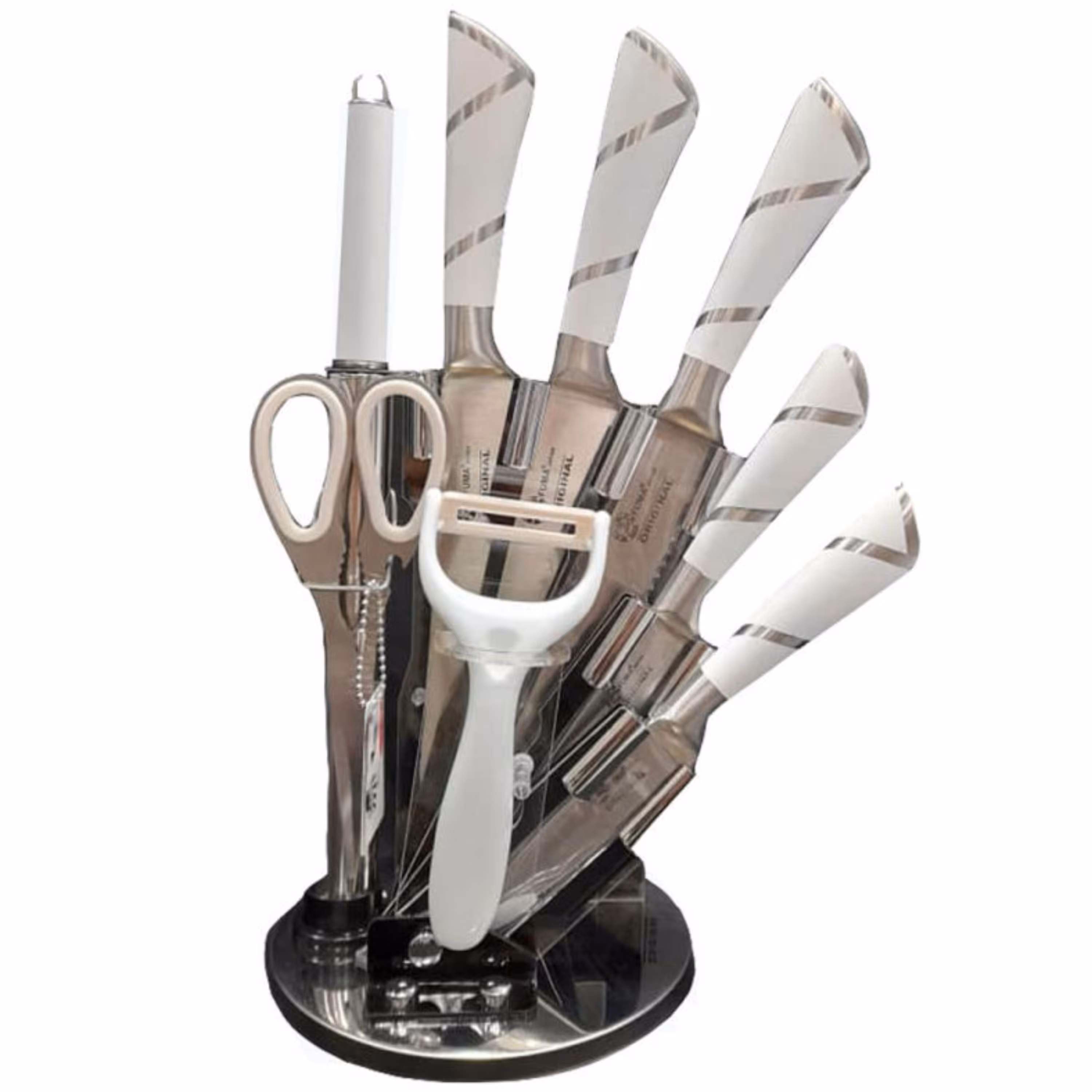 سرویس چاقو 9 پارچه فوما مدل FU-533-سفید