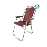 صندلی تاشو مسافرتی فوم دار رنگ زرشکی