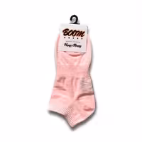 جوراب صورتی مچی ساده پنبه فری سایز