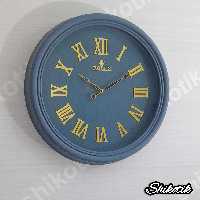 ساعت دیواری صفحه تمام چوب  مدل  عدد یونانی ROLEX