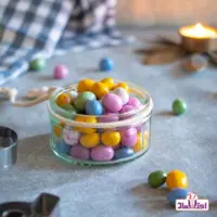 تافی بلدرچینی مغزدار 250 گرمی اعتماد(دراژه تخم بلدرچینی)