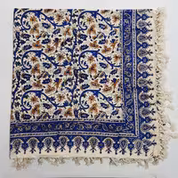 رومیزی قلمکارباغ انگورآبی200در135