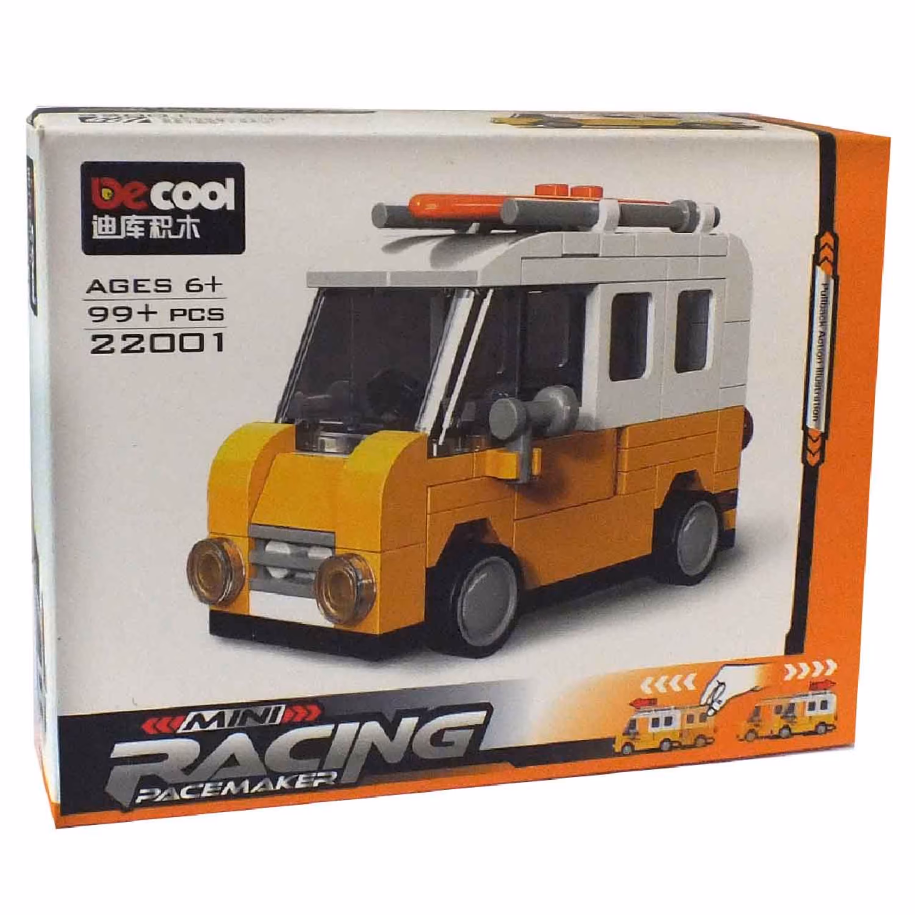 لگو ماشین عقب کش کاروان -329-DECOOL 22001