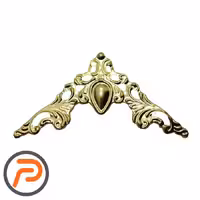 گوشه انتیک اهنی طلایی