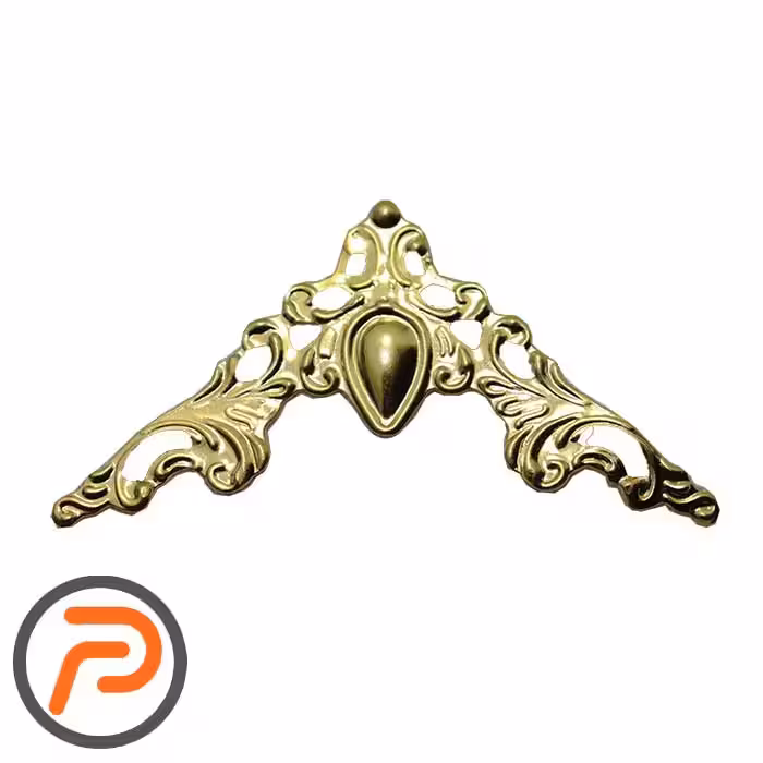 گوشه انتیک اهنی طلایی