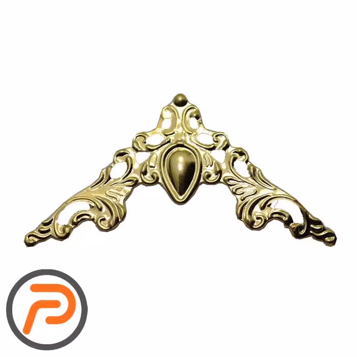 گوشه انتیک اهنی طلایی