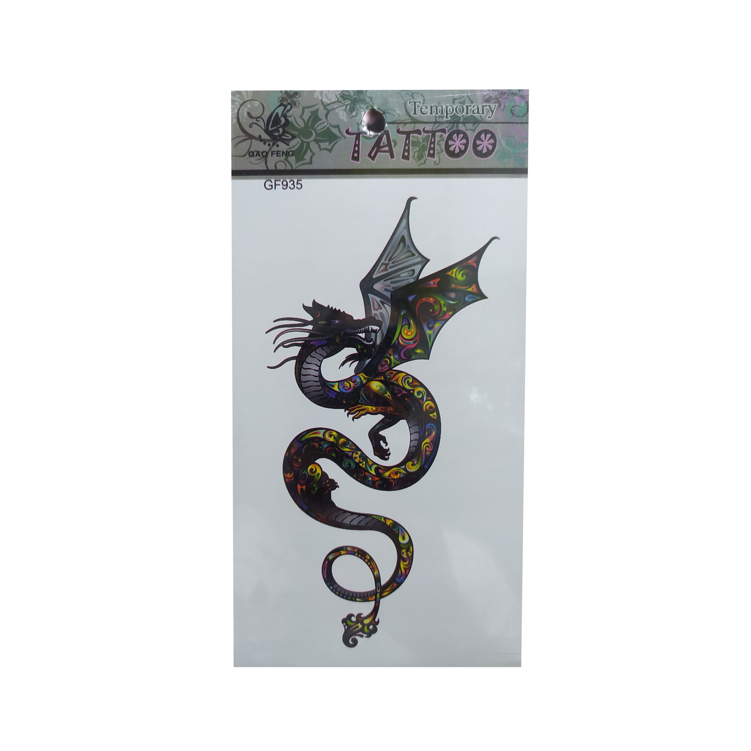 تتو موقت طرح اژدها کد 935