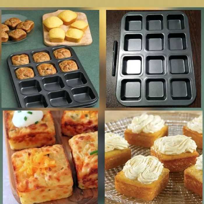 قالب تفلون مربع 12تایی