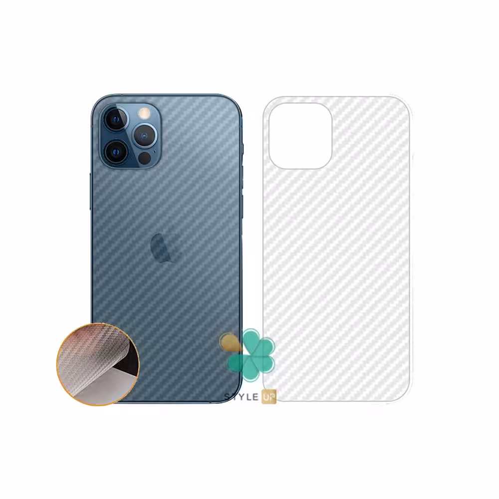 برچسب نانو پشت کربنی گوشی مناسب Apple iPhone 12 Pro