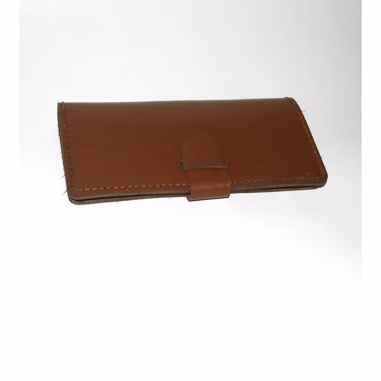 کیف پول کتی چرم طبیعی شتر رنگ شده