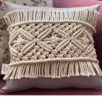 کوسن مکرومه شیک و زیبا 35 در 30 