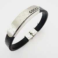 دستبند چرم اسپرت با پلاک استیل.درجه یک. 