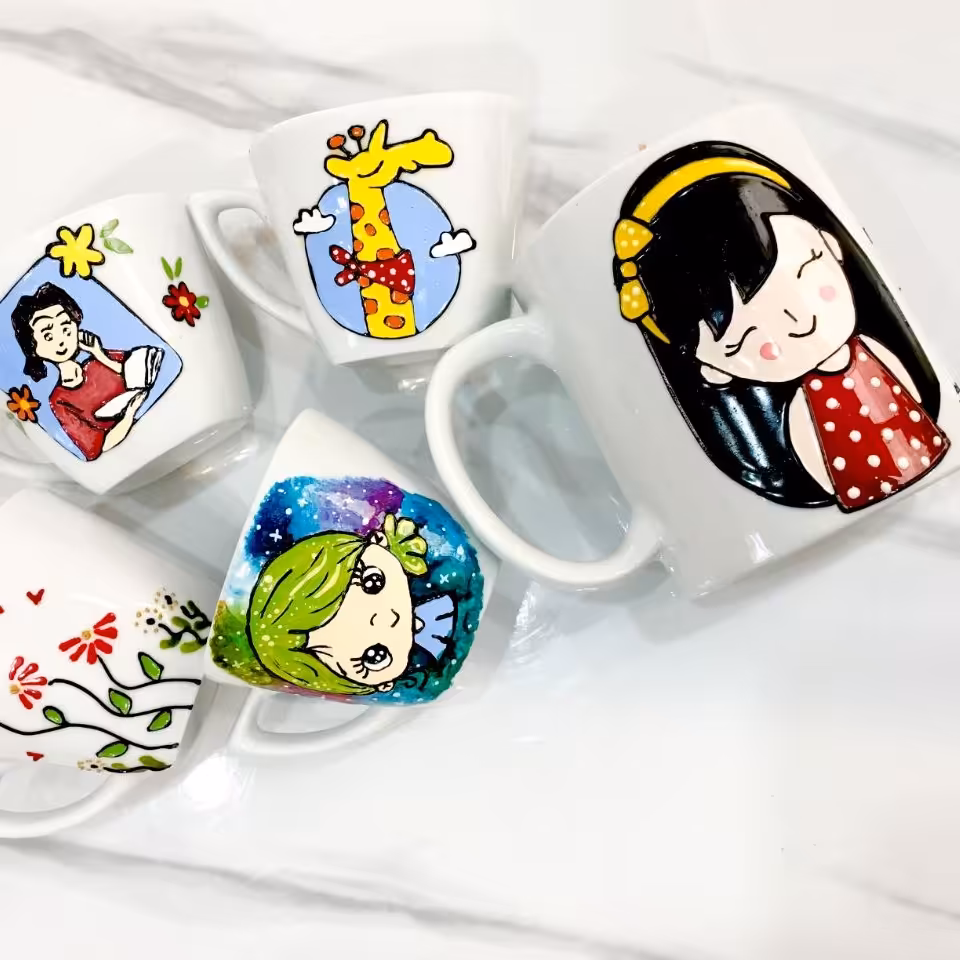 ماگ سرامیکی 10 سانتی دختر انه