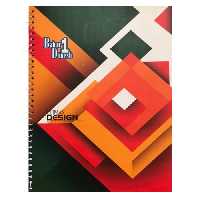 دفتر50 برگ دوخط سیمی جلدگلاسه کلاسیک بهار دانش 12 جلدی