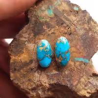 سنگ فیروزه مدل NC-162 فیروزه اصل نیشابورمجموعه 2 عددی