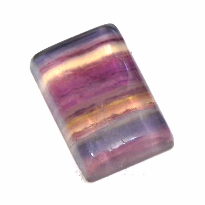 گوهر سنگ فلوریت یا فلورین بنفش رنگین کمانی معدنی اصل مناسب گردنبند کد3