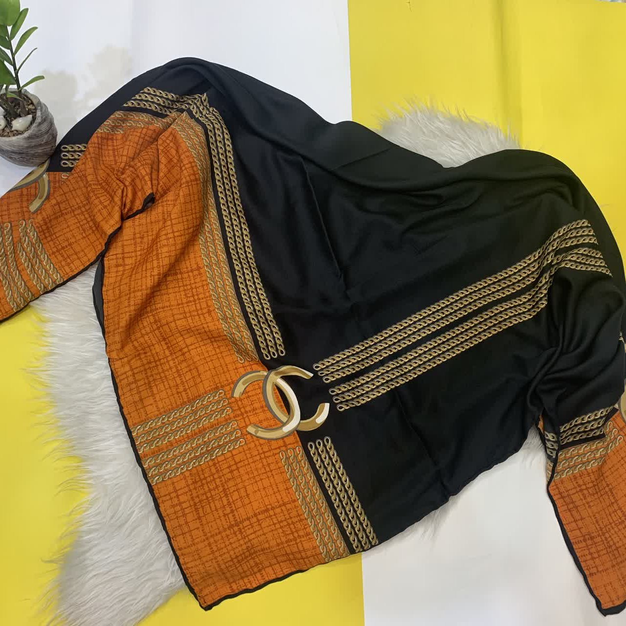 روسری ابریشمی دست دوز 5