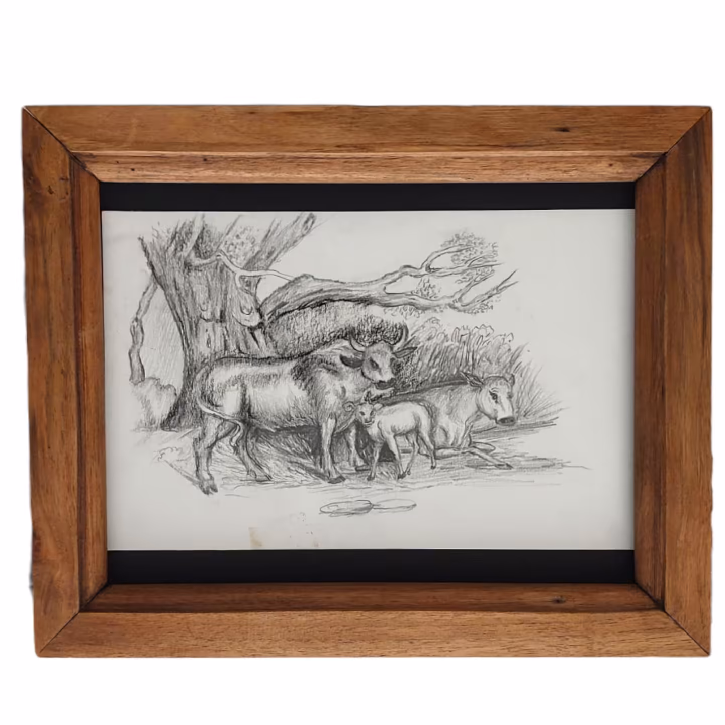 تابلو نقاشی  سیاه قلم