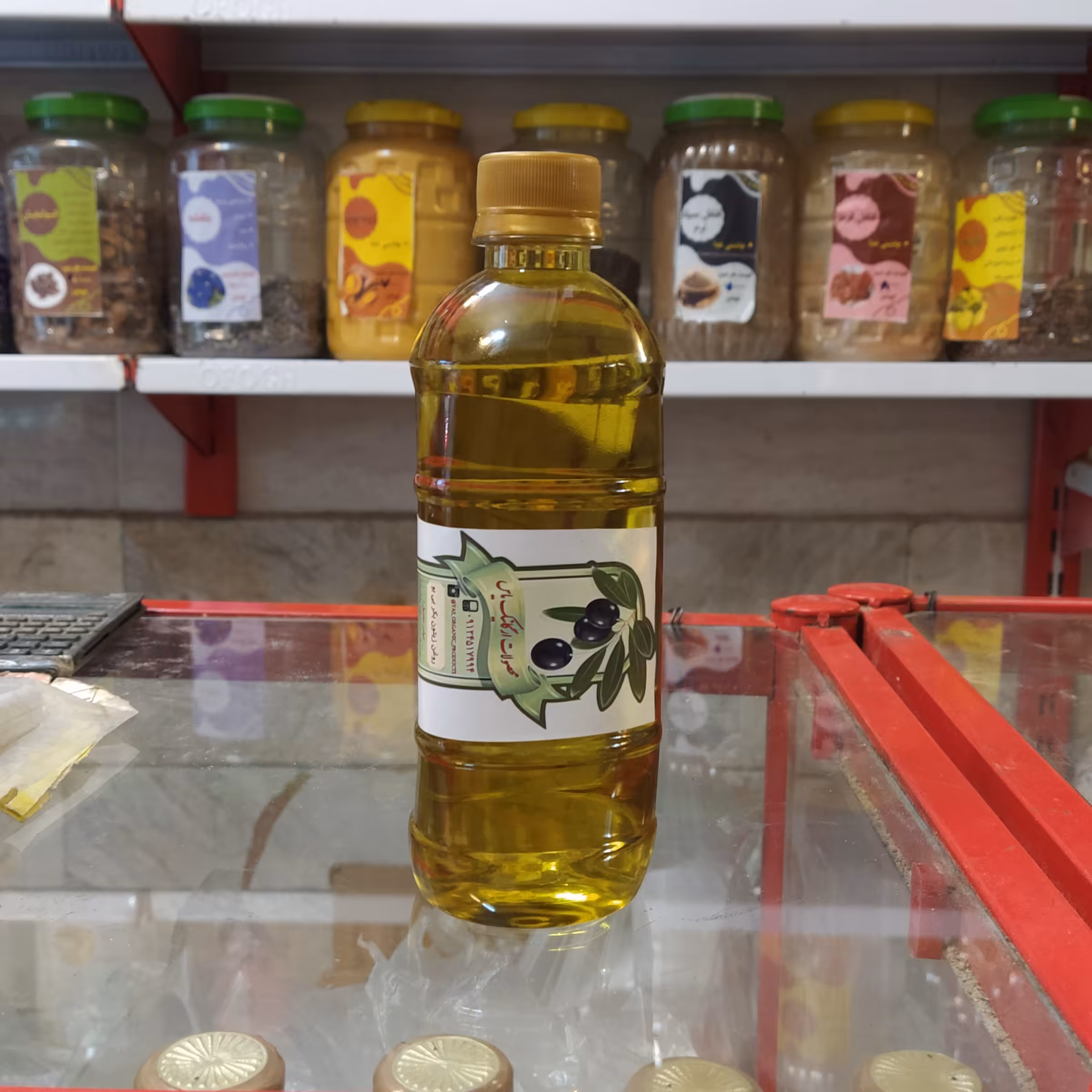 روغن زیتون بکر بی بو نیم لیتری 
