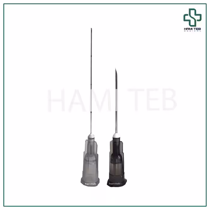 سوزن میکروکانولا طوسی گیج 27 طول 38 میل
