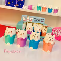 لوازم تحریر   پاکن و تراش گربه سطلی 