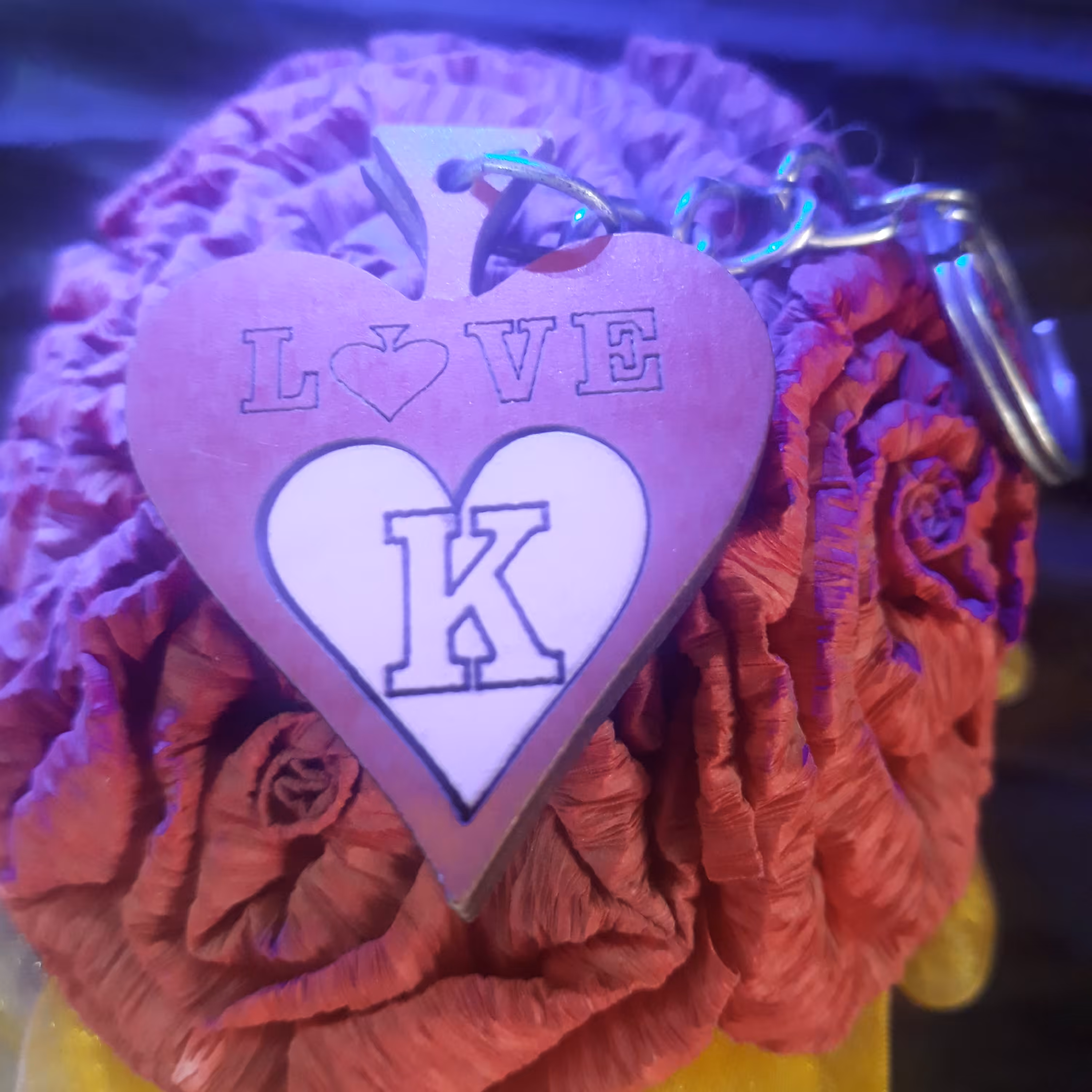 جاکلیدی قلبی حرف ک (k)