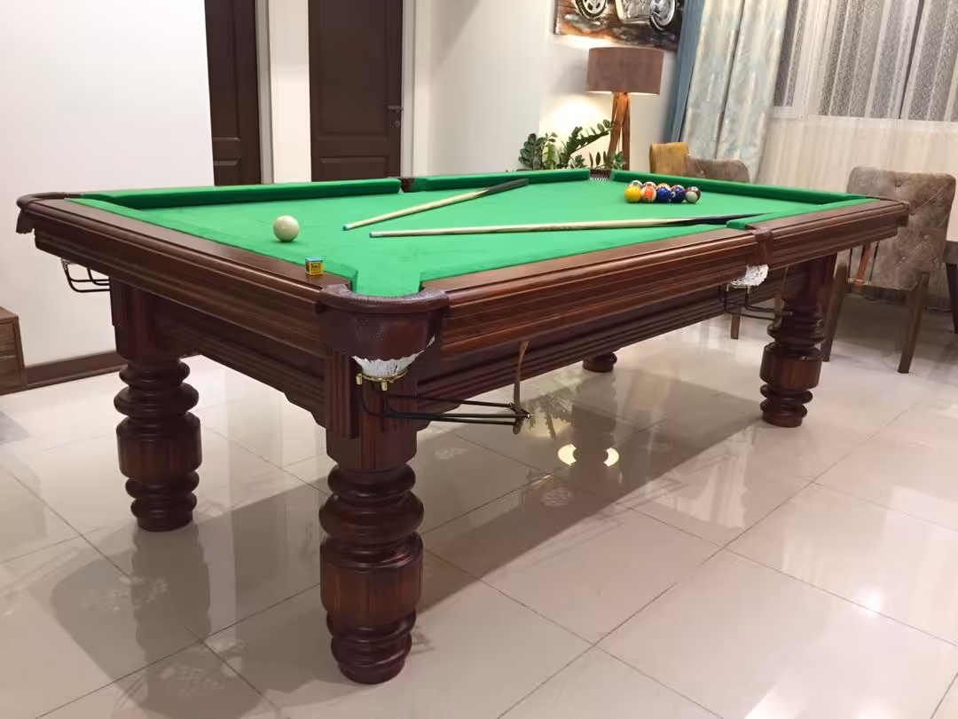میز بیلیارد پایه بوفالو مدل light brown