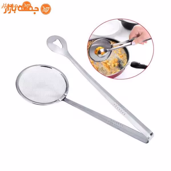 کفگیر روغن گیر استیل