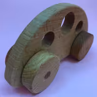 ماشین اسباب بازی چوبی-ارگانیک مدل نیم دایره