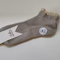 جوراب قهوه ای مجلسی زنانه و دخترانه لبه توردار جنس خنک و تابستانی سایز 36-42 