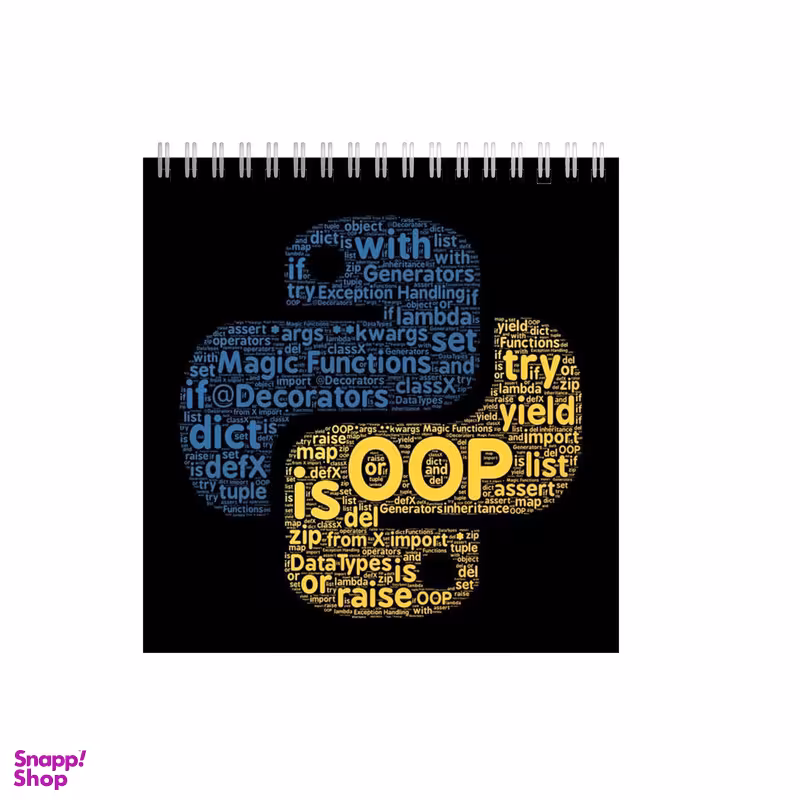 دفتر طراحی ۶۰ برگ مدل  کد نویسی و برنامه نویسی پایتون کد 6065004