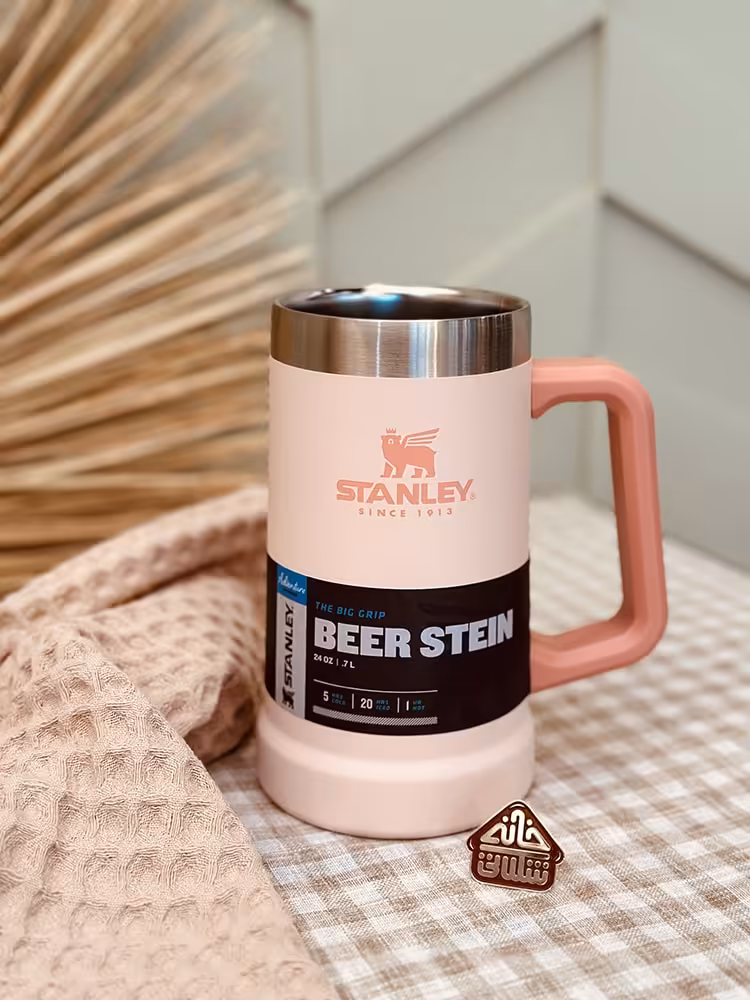 آبجوخوری استنلی مدل BEER STEIN صورتی