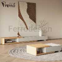 ست میز تیوی و جلومبلی مدل پابلو