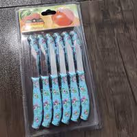 کارد میوه اره ای،12عددی گلدار