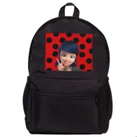 کوله پشتی دخترانه مدرسه طرح دختر کفشدوزکی لیدی باگ ladybug Marinette Miraculous 