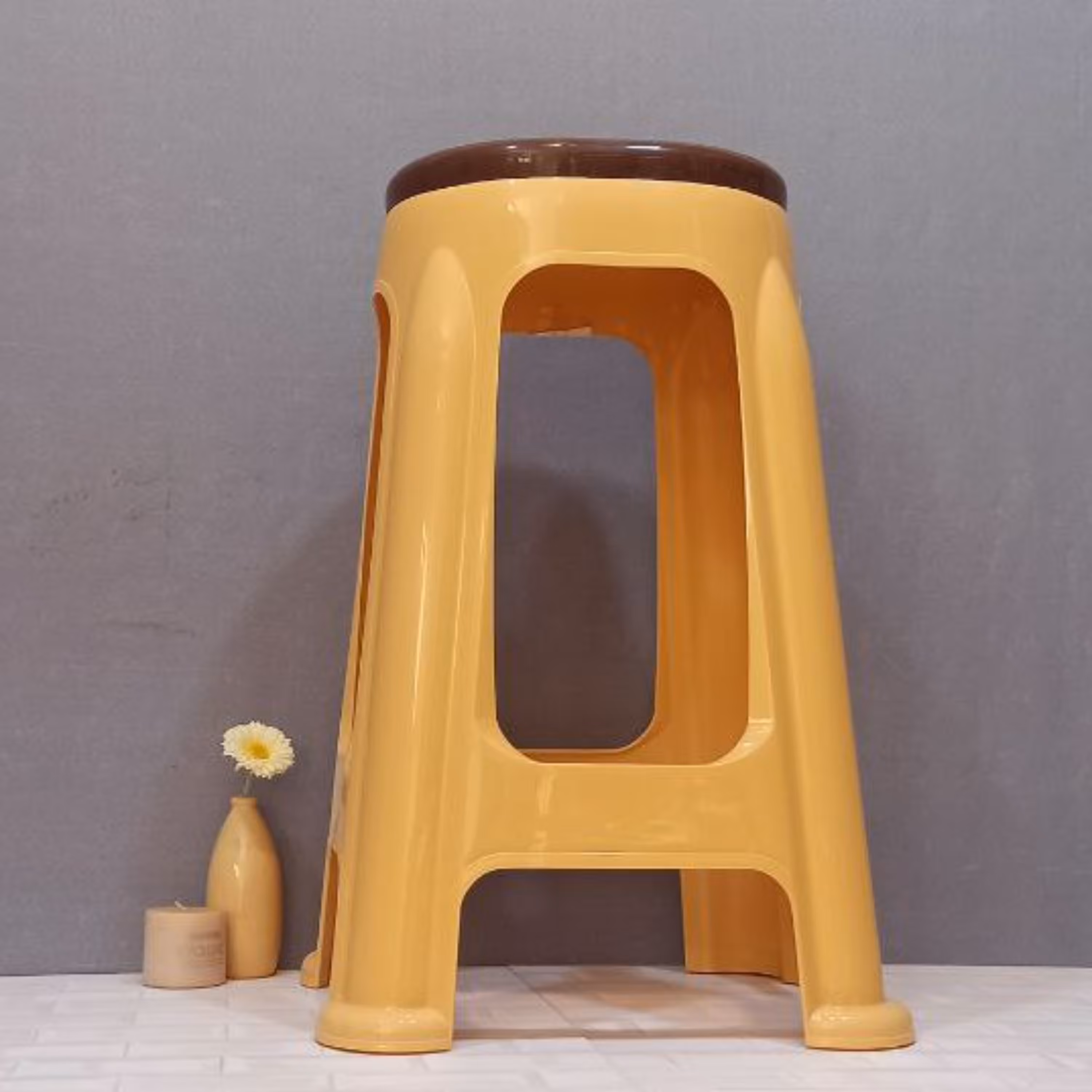 چهارپایه بلند کد 1417 دو رنگ محصول برند معتبر ناصر تهیه شده از مواد نو باکیفیت 