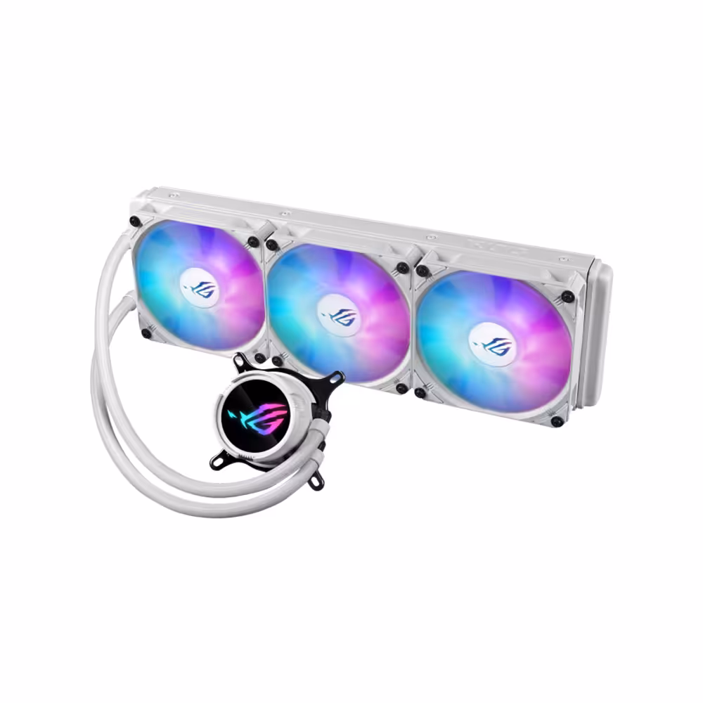 خنک کننده پردازنده مایع ایسوس مدل راگ استریکس LC III 360 ARGB وایت ادیشن