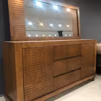 آینه و میز کنسول مدل شیاری