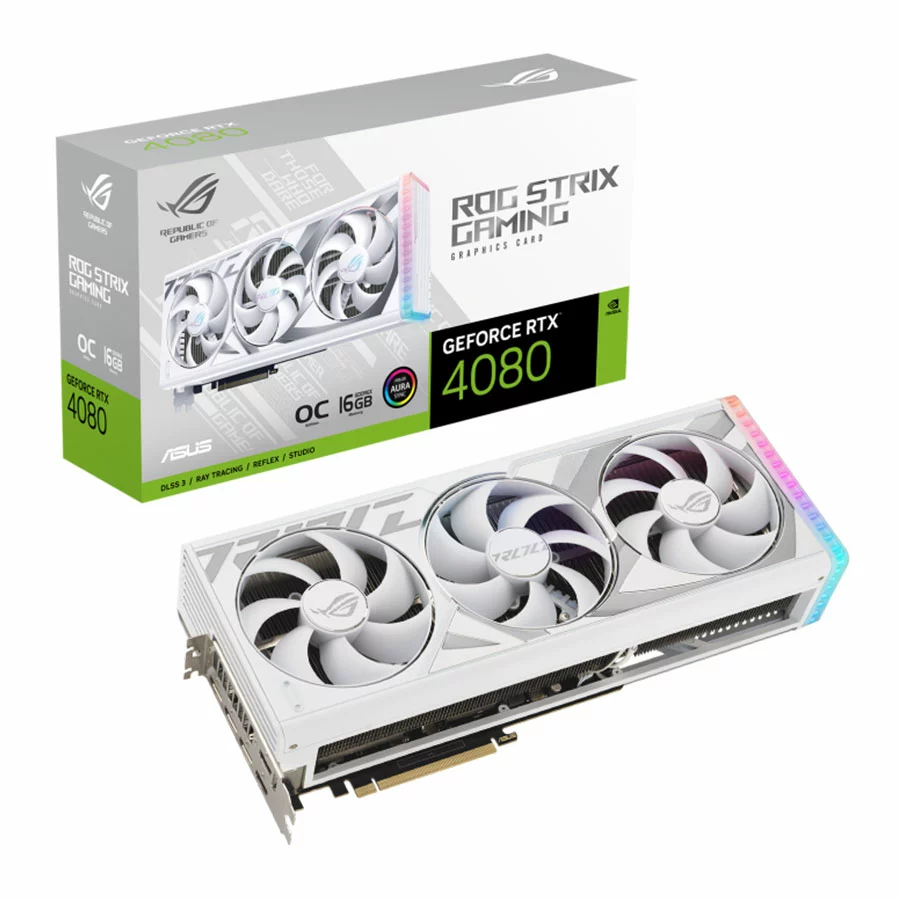 کارت گرافیک ایسوس ROG Strix GeForce RTX 4080 16GB GDDR6X White OC Edition